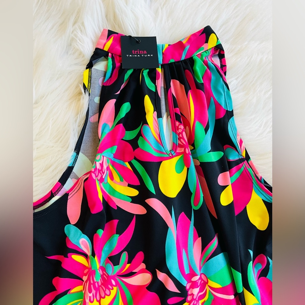 NWT TRINA TURK Mini Dress Size Large Waaaay cute! - Picture 3 of 4